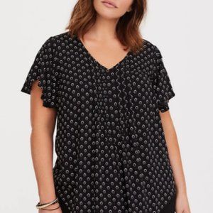 Torrid Black Blouse